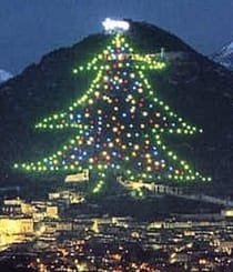 Lighting of the Christmas Tree Gubbio Italy
