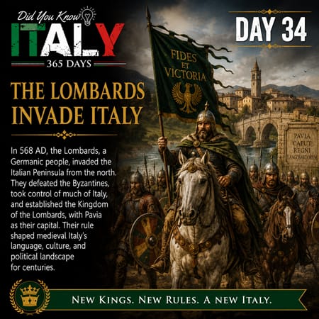 The Lombards Invade Italy AI Image