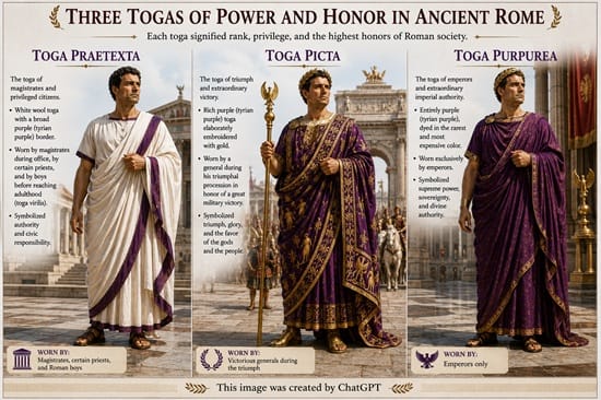 Togas with purple - AI image