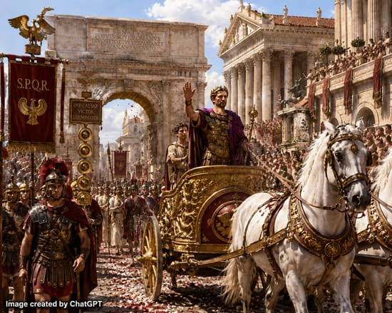 Roman Triumph Parade AI Image