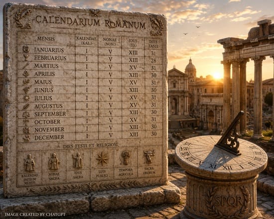 Roman Calendar - AI Image