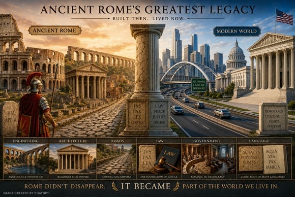 Ancient Rome's Legacy AI Image